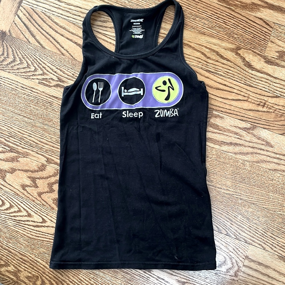 Zumba Instructor Eat Sleep Zumba tank.  Rare find! Size Medium